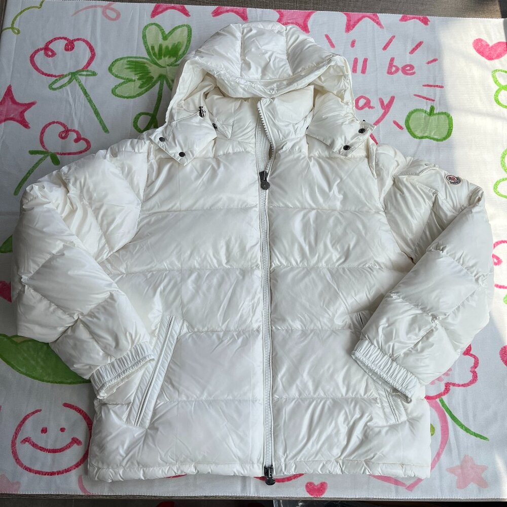 Moncler White Down Jacket